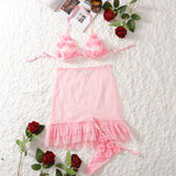 Sexy Babydolls Flower decoration perspective suspender mesh beach wind fuck nightgowns call of the night promotions 99% sales