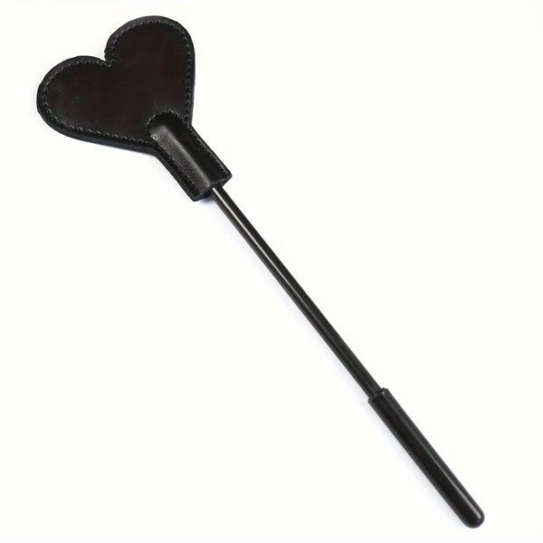 Spanking Paddle Heart Shaped Leather Short Holding Handle Slapping Paddle BDSM Adult Flirting Sex Play Toys For Women and Couple