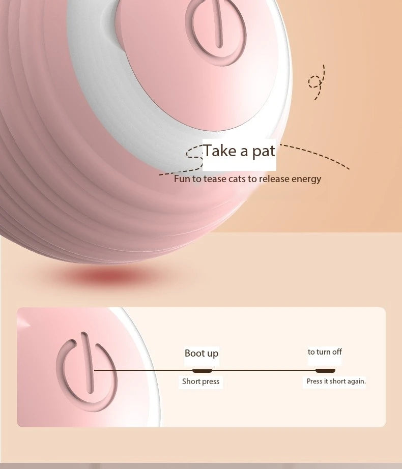 Cat Interactive Ball Smart Cat Toys Indoor Automatic Rolling Magic Ball Electronic Interactive Cat Toy Cat Game Accessories - happyshop365247