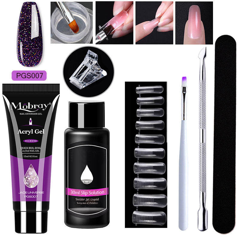 7-Piece Nail Art Crystal Extender Set - happyshop365247