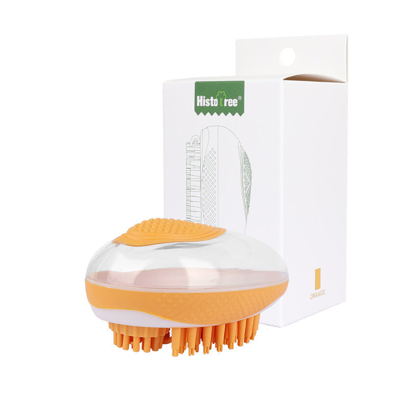 Dog Cat Bath Brush 2-in-1 Pet SPA Massage Comb Soft Silicone Pets Shower Hair Grooming Cmob Dog Cleaning Tool Pet Products - happyshop365247