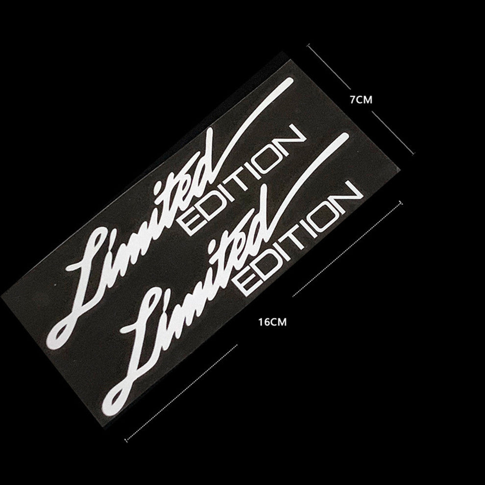 LimitedEdition English Reflective Car Sticker