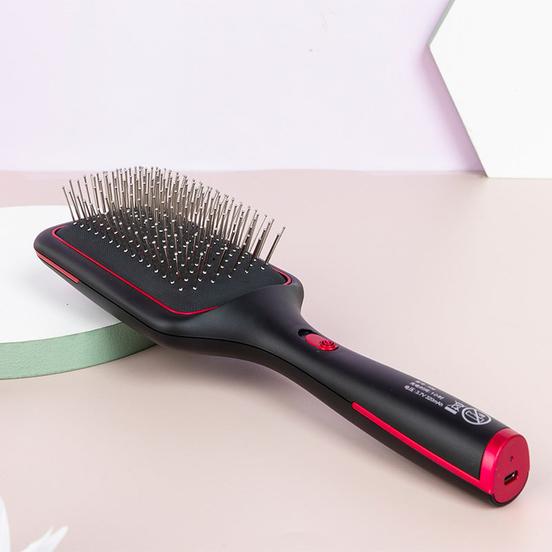 Wireless Charging Straight Hair Comb Negative Ion Blowing Vibration Beauty Supplies - happyshop365247