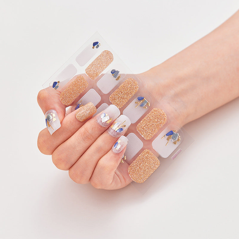 Nail Stickers Factory Direct Sales Bronzing Laser 3d Cross-border High Quality Nails - happyshop365247