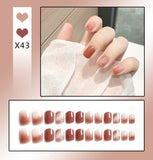 French Worn Removable Nails And Diamonds - happyshop365247