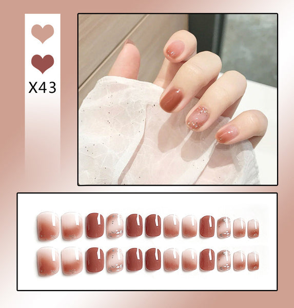 French Worn Removable Nails And Diamonds - happyshop365247