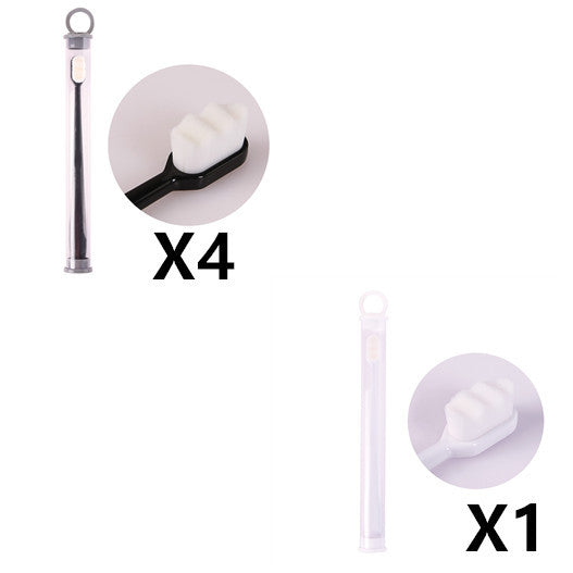 Ultra-fine Toothbrush Super Soft Bristle Deep Cleaning Brush Portable For Oral Care Tools Teeth Care Oral Cleaning Travel - happyshop365247