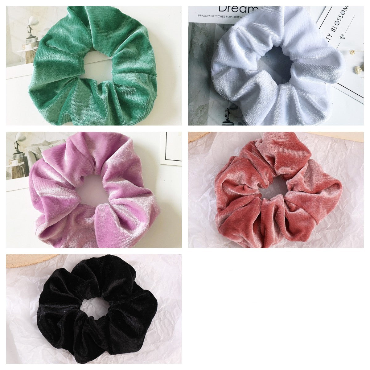 Flannel Hair Tie Hair Rope Amazon Velvet Fashion Ponytail Hair Accessories - happyshop365247