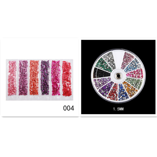 Nail Supplies, Diamond Glass Fragments, Gold And Silver Broken Glass Nails - happyshop365247
