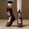 Cowhide version ~ Walking boxing boots, suede slimming Maillard boots, soft-soled mif Martin boots, autumn single boots