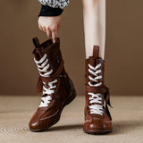 Cowhide version ~ Walking boxing boots, suede slimming Maillard boots, soft-soled mif Martin boots, autumn single boots