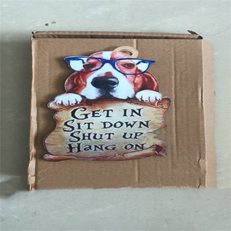 Double-sided Pet Dog Car Ornament