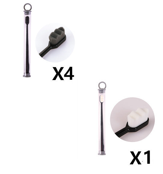 Ultra-fine Toothbrush Super Soft Bristle Deep Cleaning Brush Portable For Oral Care Tools Teeth Care Oral Cleaning Travel - happyshop365247