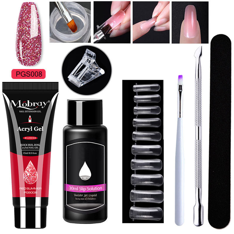 7-Piece Nail Art Crystal Extender Set - happyshop365247