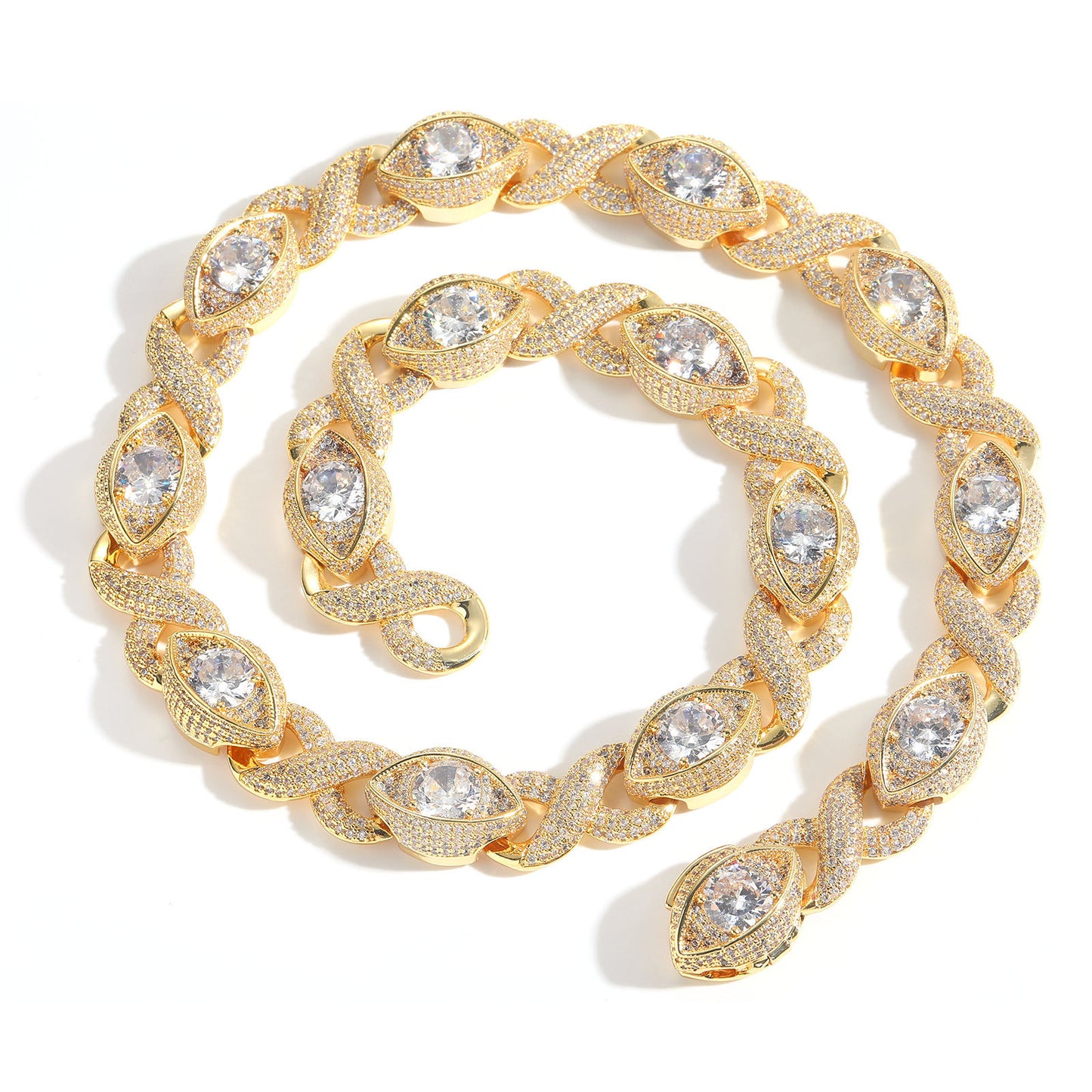 Micro-pave Zircon Personalized Hip-Hop Mens Necklace