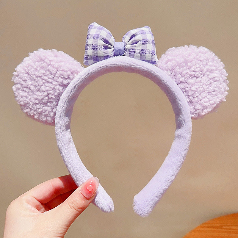 Cute Face Wash Hair Bands Female Cartoon Headwear Hair Band Headband Apply - happyshop365247