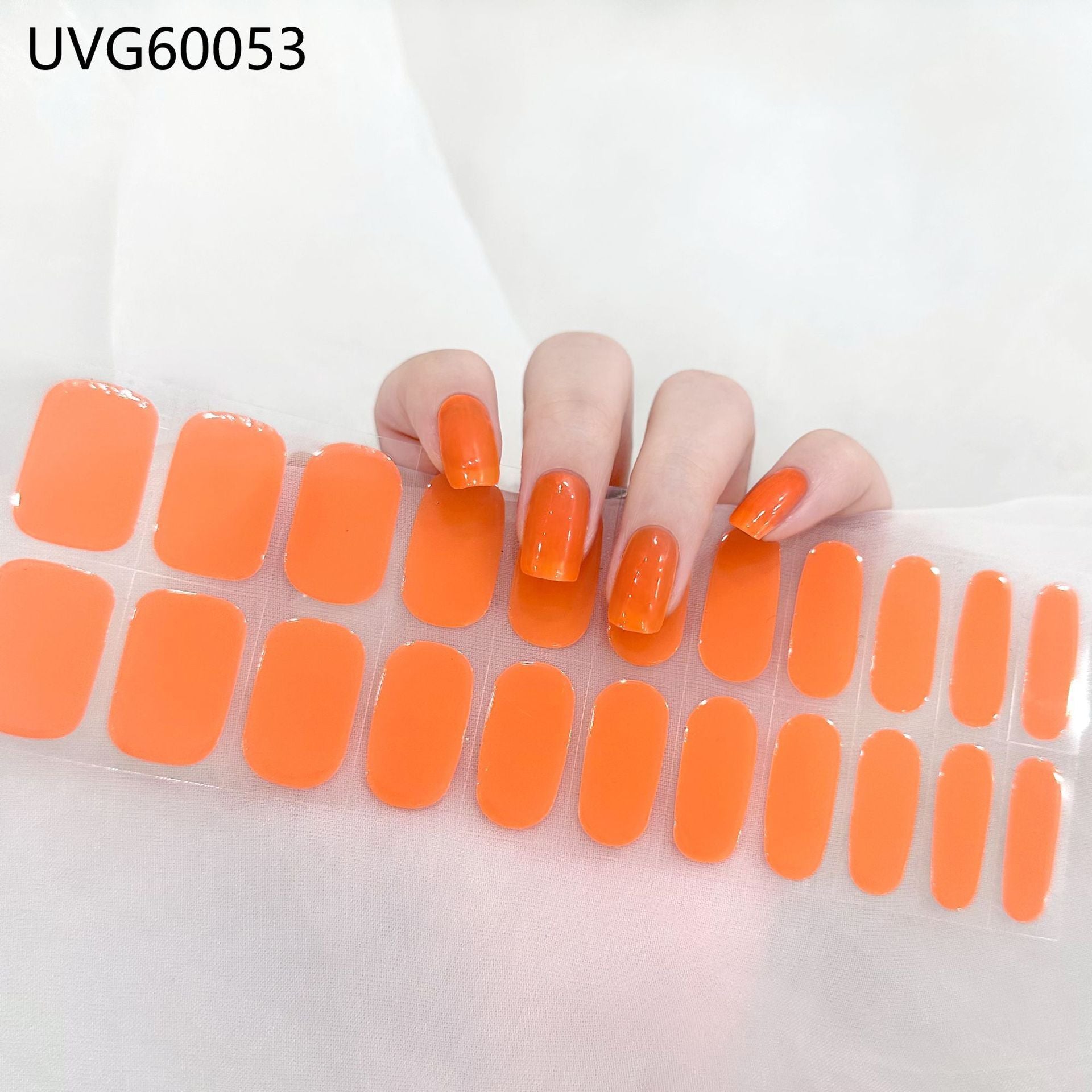 Blush Nail Stickers Uv Semi-baked Gel - happyshop365247