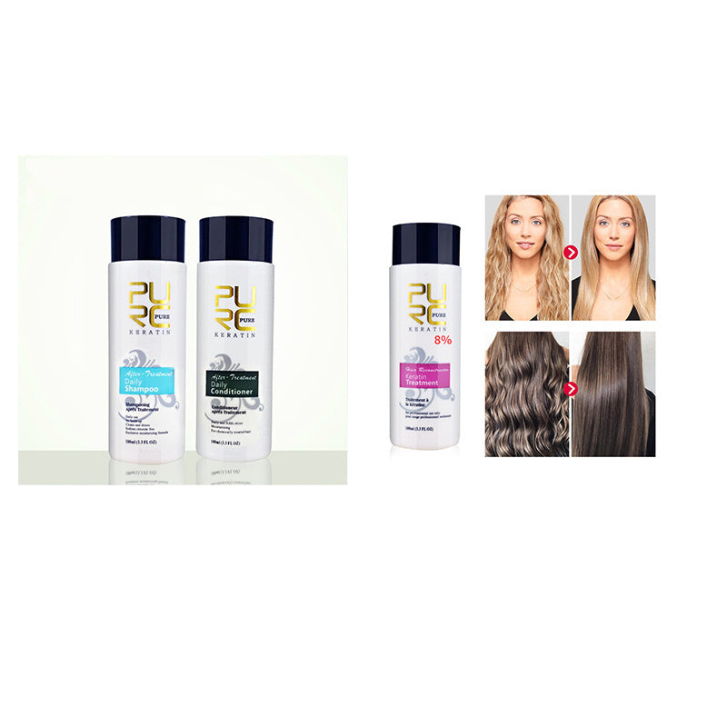 PURC Straightening Hair Repair And Straighten Damage Hair Products Brazilian Keratin Treatment Purifying Shampoo - happyshop365247