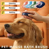 Soft Silicone Pets Hair Remover Comb Handheld Bath Shower Hair Shampoo Massage Brush For Dogs Cats Cleaning Tools Pet Products - happyshop365247