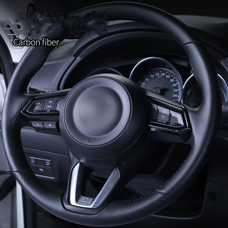 Atz Modified Steering Wheel Transparent Button Aluminum Alloy Decorative Sticker