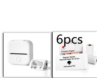 Portable Mini Thermal Label Printer Home Photo Printer Student Wrong Question Printer Bluetooth-compatible Mini Label Printer Price Tag - happyshop365247