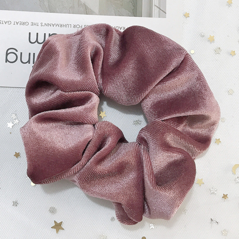 Flannel Hair Tie Hair Rope Amazon Velvet Fashion Ponytail Hair Accessories - happyshop365247