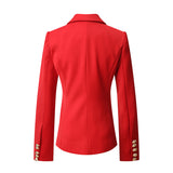 Female Suit Slim Fit Coat Clothing Double Breasted - happyshop365247