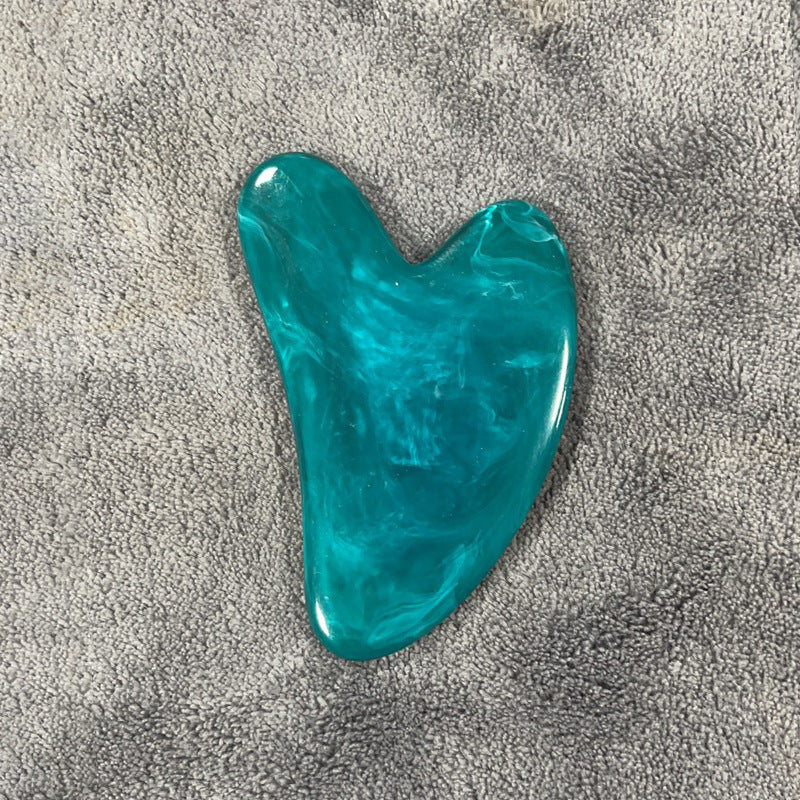 Resin Beeswax Heart-shaped Gu Sha Facial Scraping Sheet For Beauty Salon - happyshop365247
