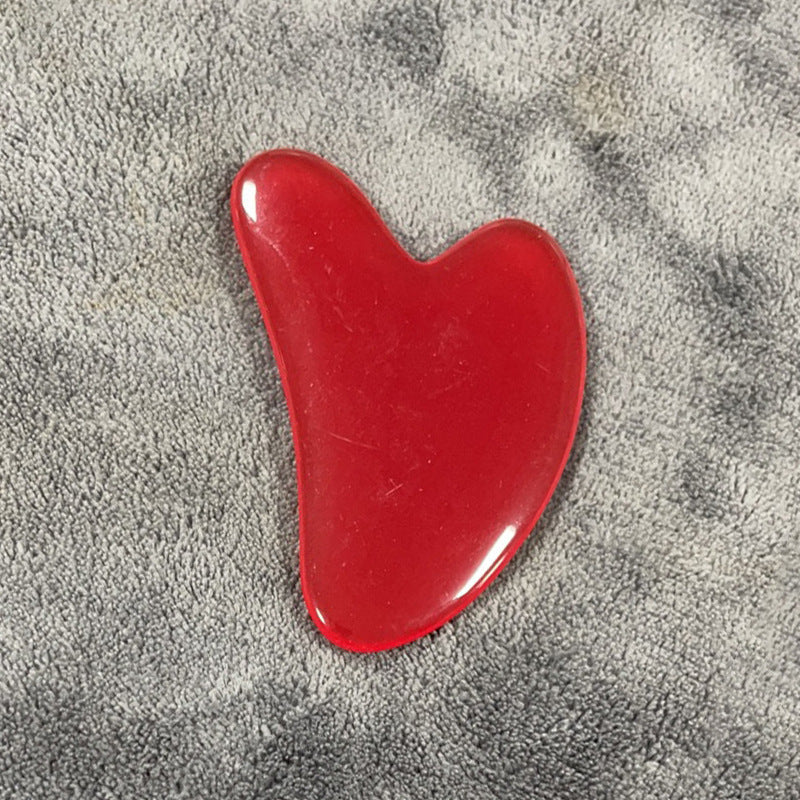 Resin Beeswax Heart-shaped Gu Sha Facial Scraping Sheet For Beauty Salon - happyshop365247