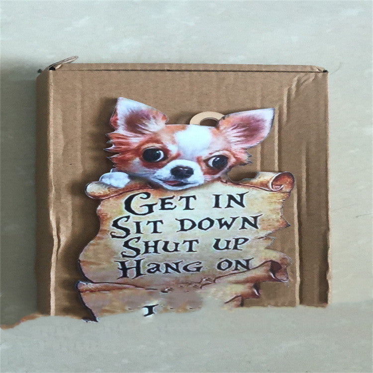 Double-sided Pet Dog Car Ornament