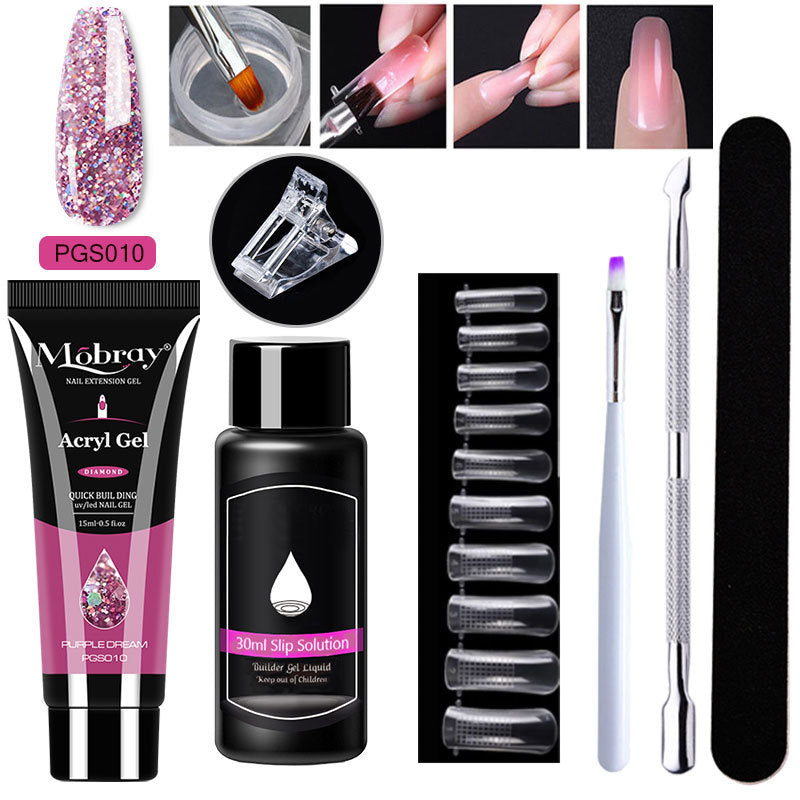 7-Piece Nail Art Crystal Extender Set - happyshop365247