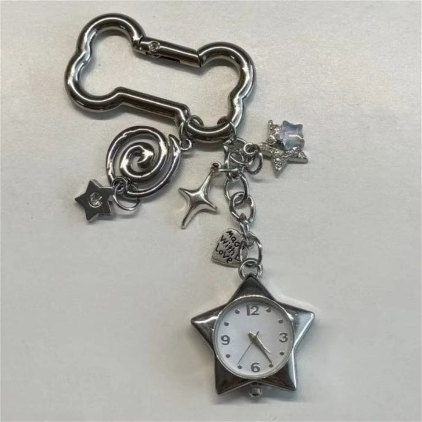 Keychain Bone Pentagram Retro Bag