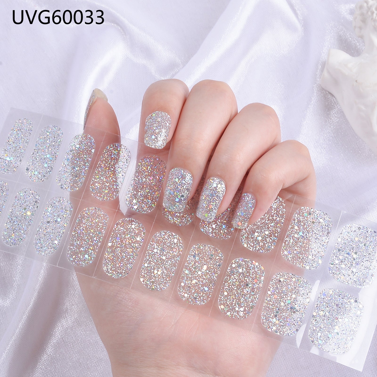 Blush Nail Stickers Uv Semi-baked Gel - happyshop365247