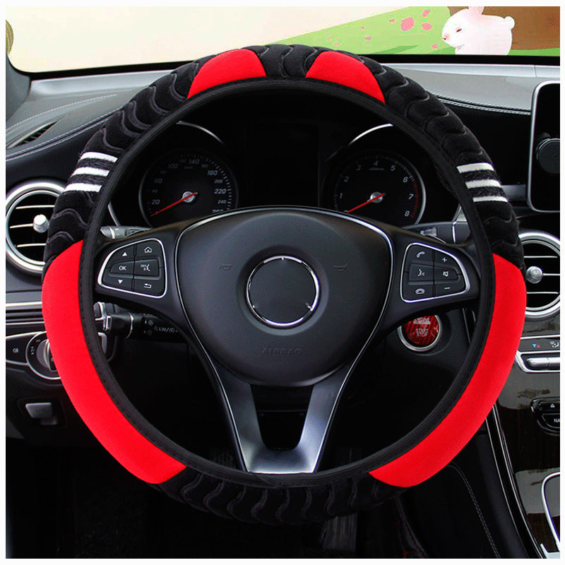 Comfortable Soft Plush Car Ornament Without Inner Ring Steering Wheel Cover