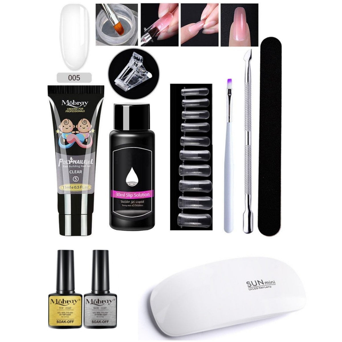 7-Piece Nail Art Crystal Extender Set - happyshop365247