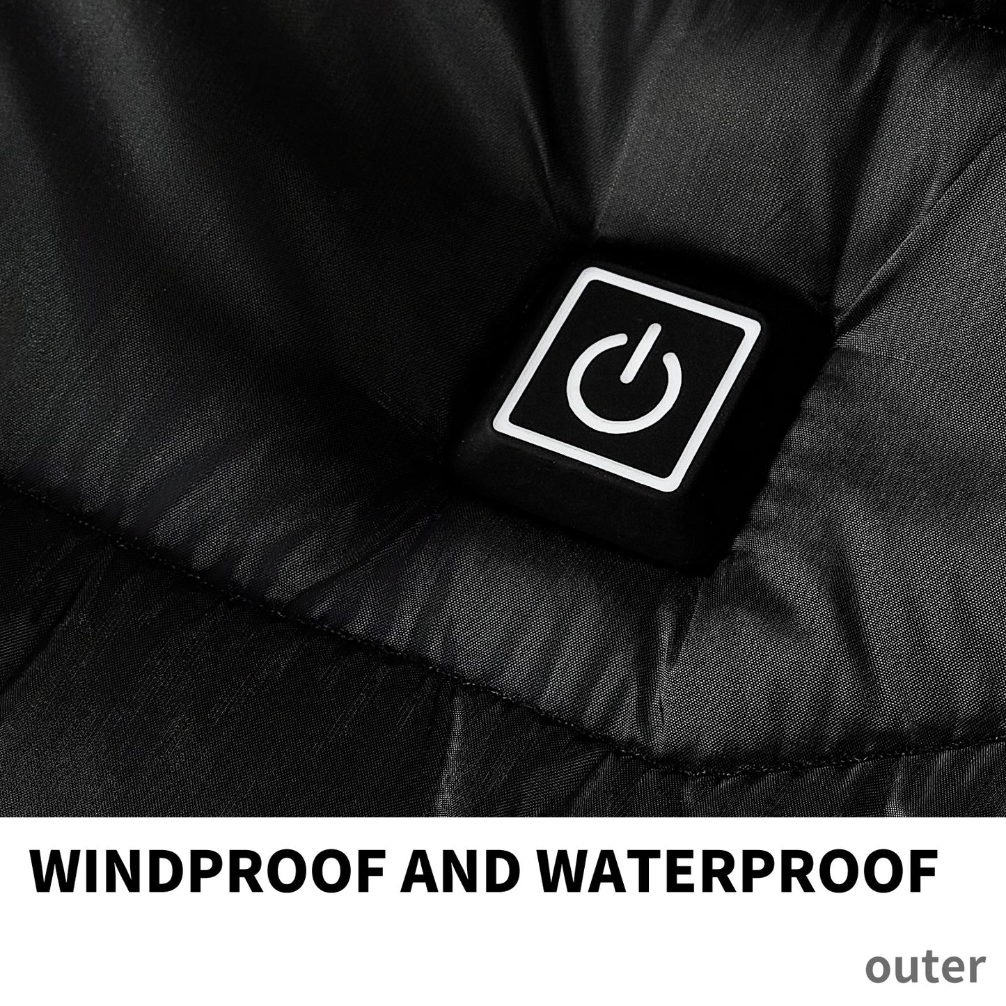 Men Heated Puffer Jacket Electric Heating Coat Insulated Hood Windbreaker 9Heat Zones - happyshop365247