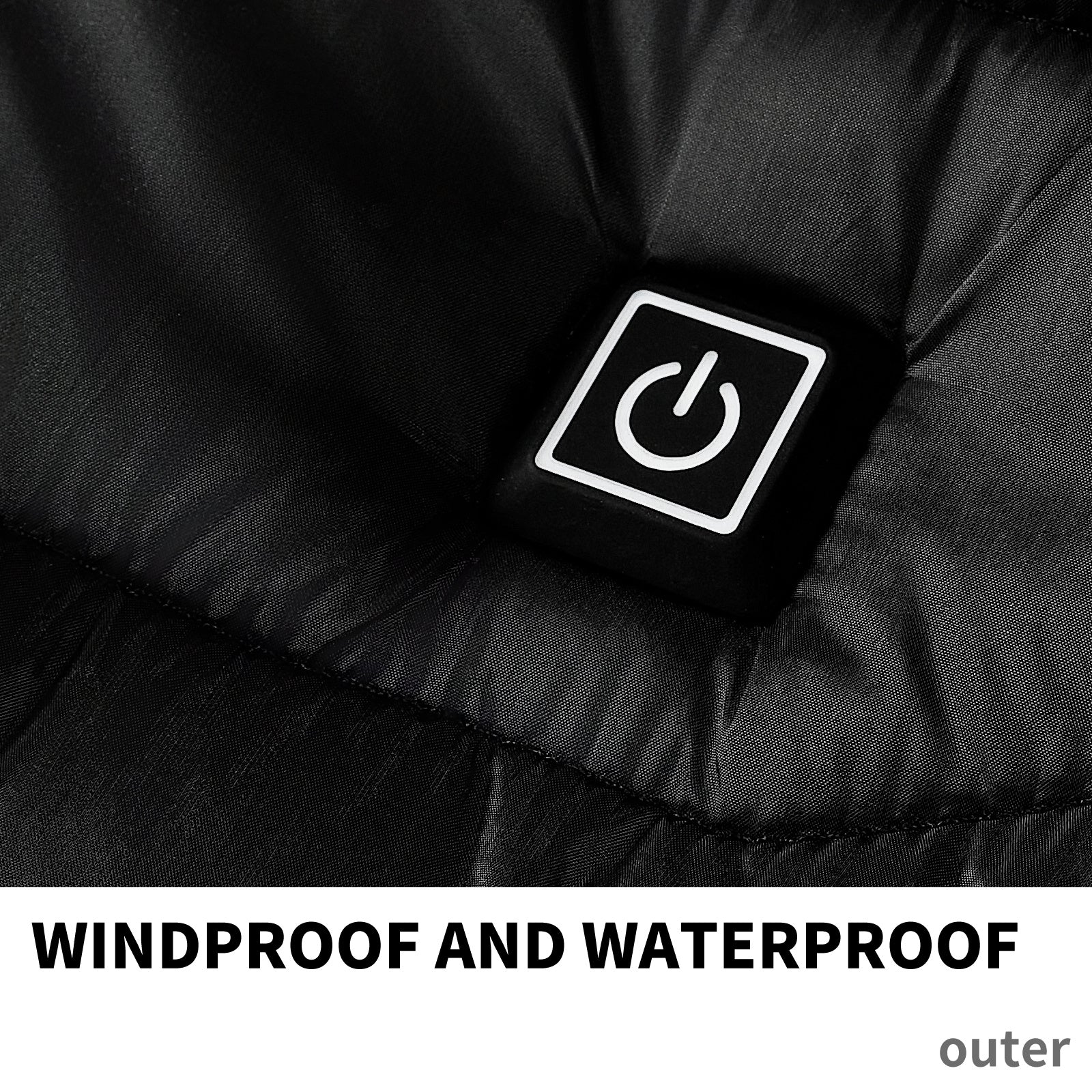 Men Heated Puffer Jacket Electric Heating Coat Insulated Hood Windbreaker 9Heat Zones - happyshop365247