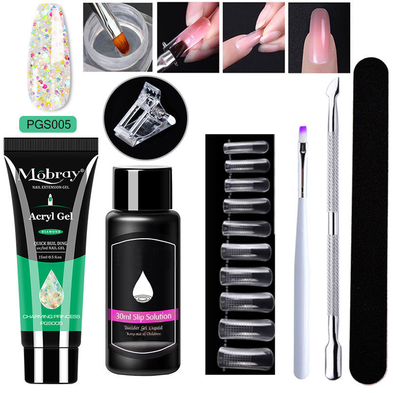 7-Piece Nail Art Crystal Extender Set - happyshop365247
