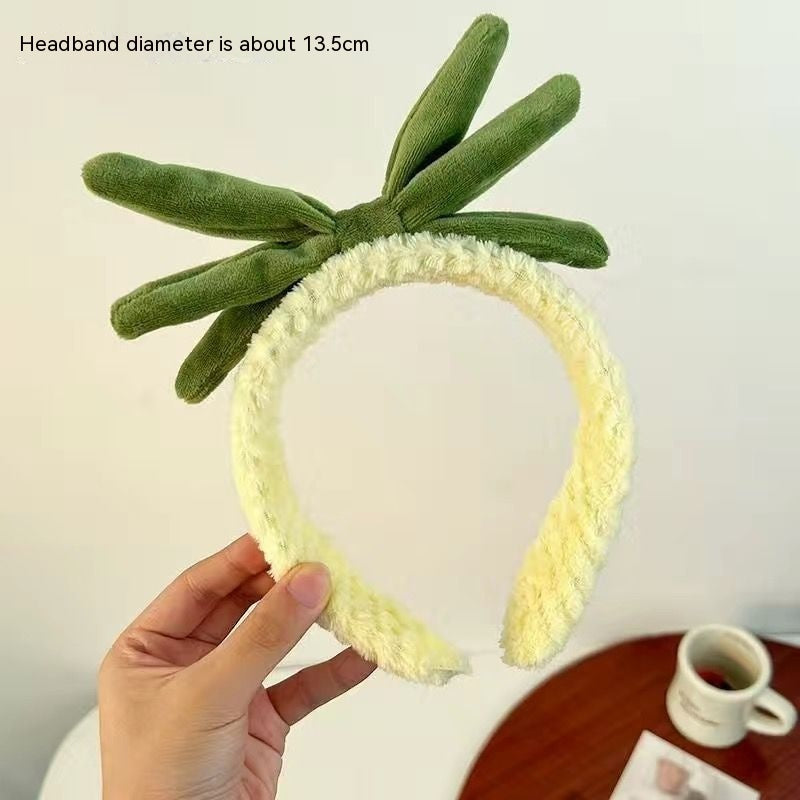 Cute Face Wash Hair Bands Female Cartoon Headwear Hair Band Headband Apply - happyshop365247