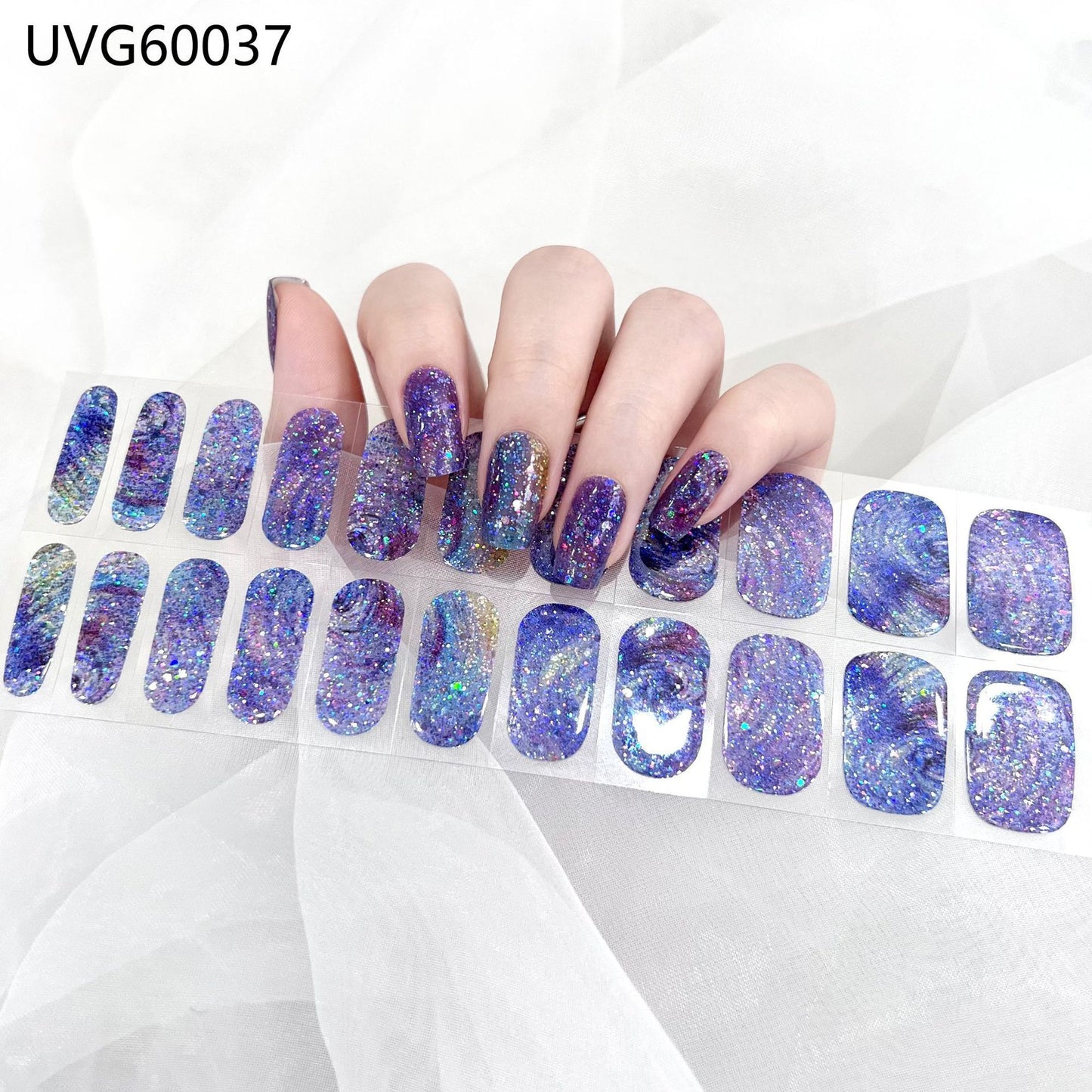 Blush Nail Stickers Uv Semi-baked Gel - happyshop365247