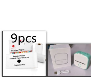 Portable Mini Thermal Label Printer Home Photo Printer Student Wrong Question Printer Bluetooth-compatible Mini Label Printer Price Tag - happyshop365247