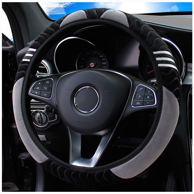Comfortable Soft Plush Car Ornament Without Inner Ring Steering Wheel Cover