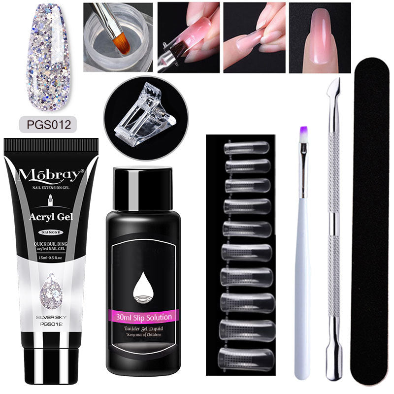 7-Piece Nail Art Crystal Extender Set - happyshop365247
