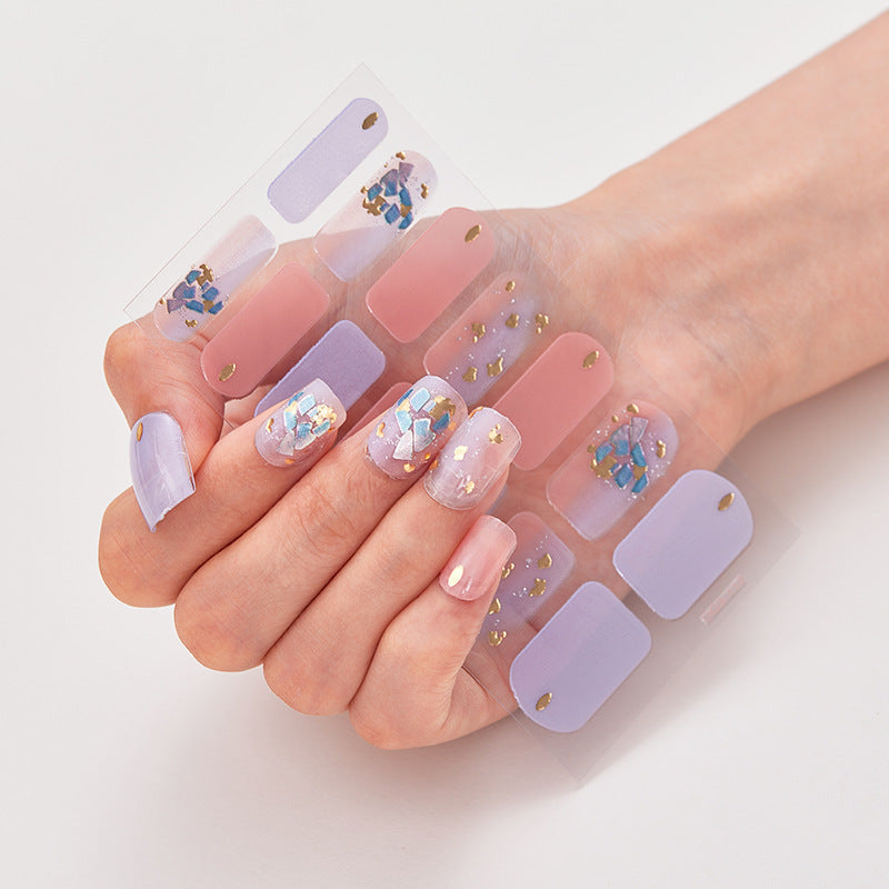 Nail Stickers Factory Direct Sales Bronzing Laser 3d Cross-border High Quality Nails - happyshop365247