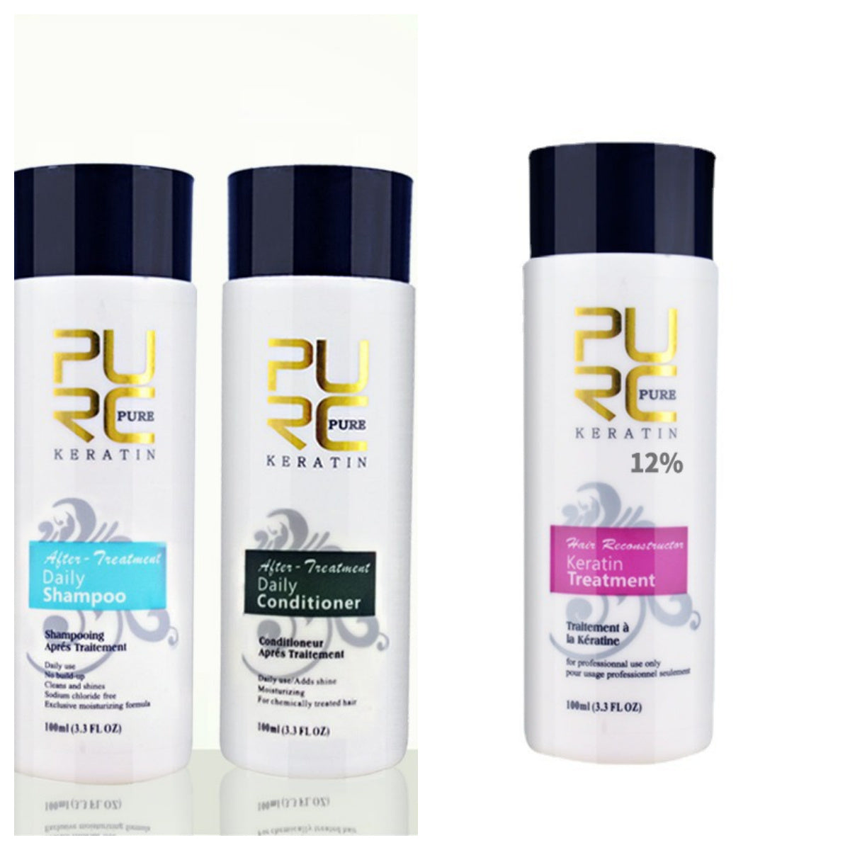 PURC Straightening Hair Repair And Straighten Damage Hair Products Brazilian Keratin Treatment Purifying Shampoo - happyshop365247
