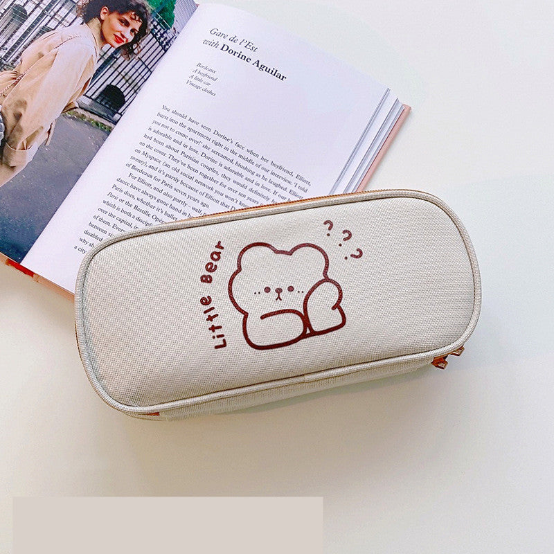 Literature And Art Oxford Cloth Student Pencil Bag Stationery Box