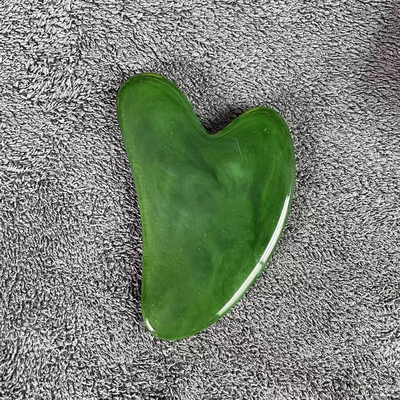 Resin Beeswax Heart-shaped Gu Sha Facial Scraping Sheet For Beauty Salon - happyshop365247