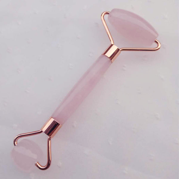 Natural Powder Crystal Jade Roller Beauty Face-lifting Double-head Massager - happyshop365247