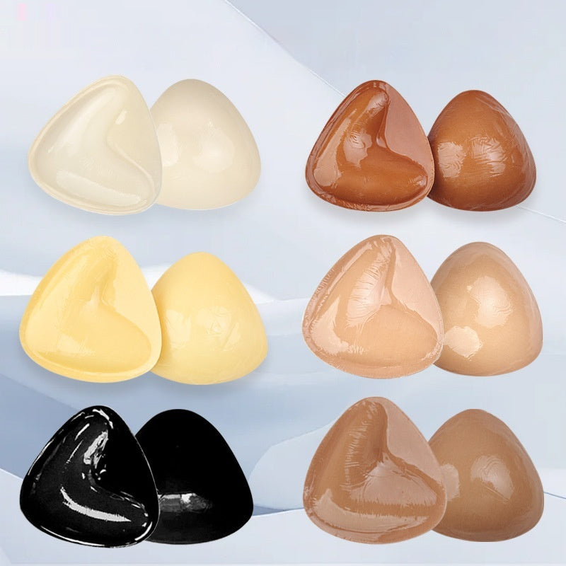 Double Sided Adhesive Sticky Bra Inserts Push Up Thick Sponge Breast Lift Pads Women Swimsuit Bikini Cup Enhancer - happyshop365247