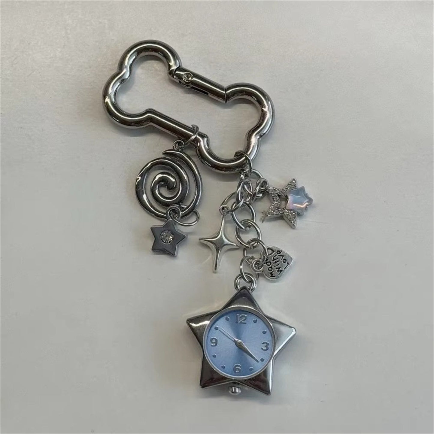 Keychain Bone Pentagram Retro Bag